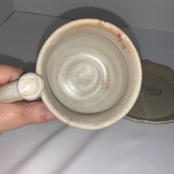Cup and plate both pottery / coffee /tea cup / Matt - Picture 2 of 7